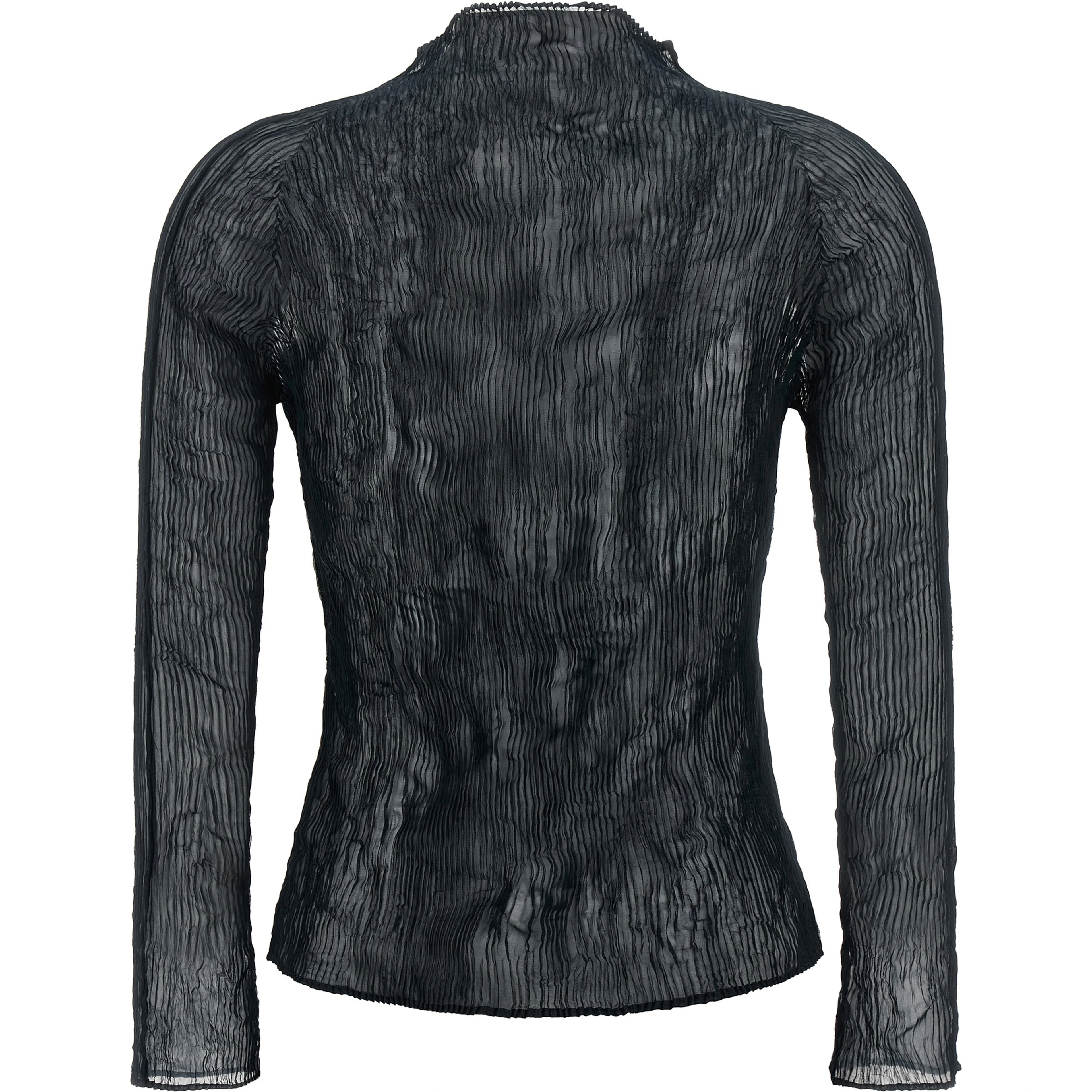 Black Polyester Cardigan