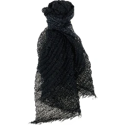 Black Polyester Scarf