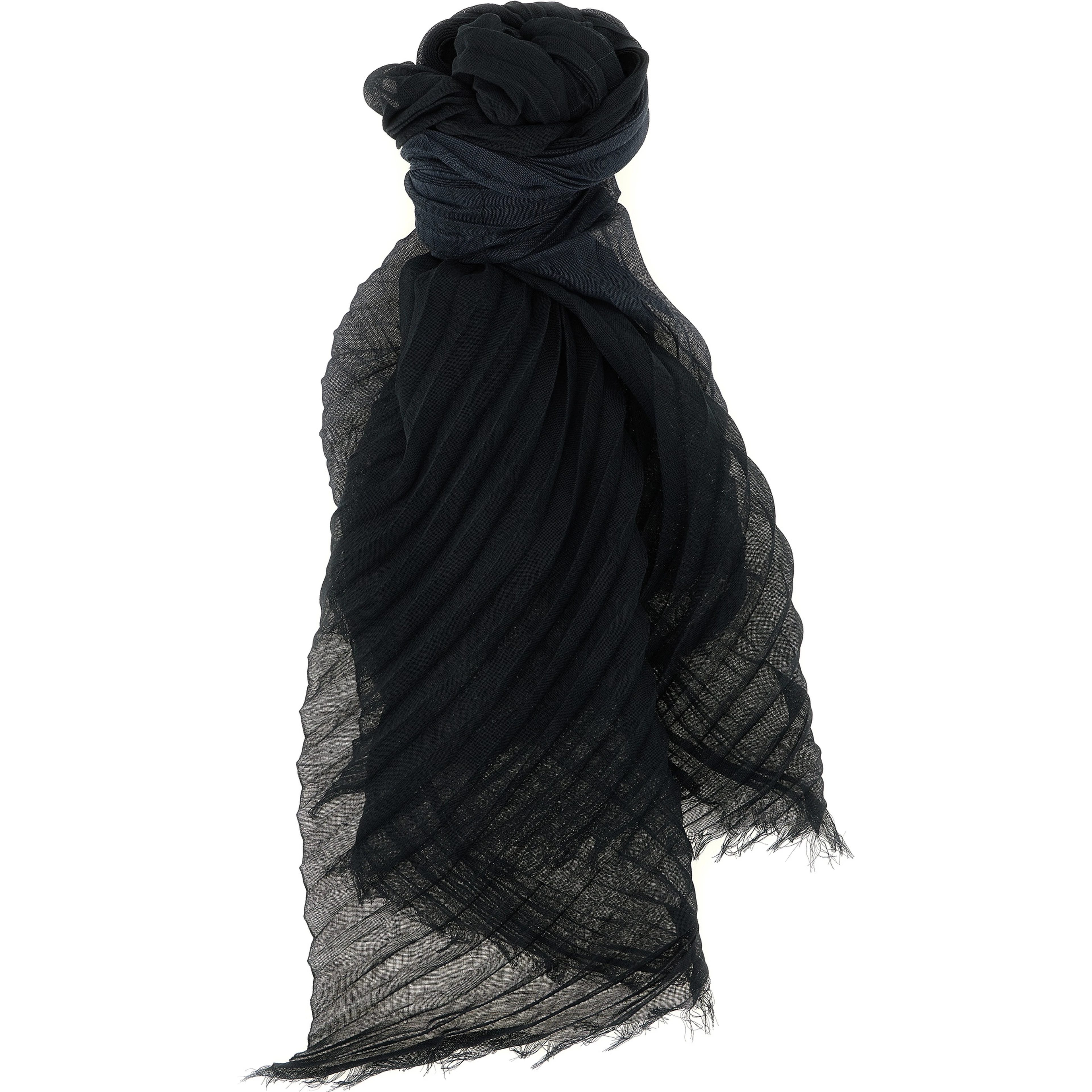 Black Polyester Scarf