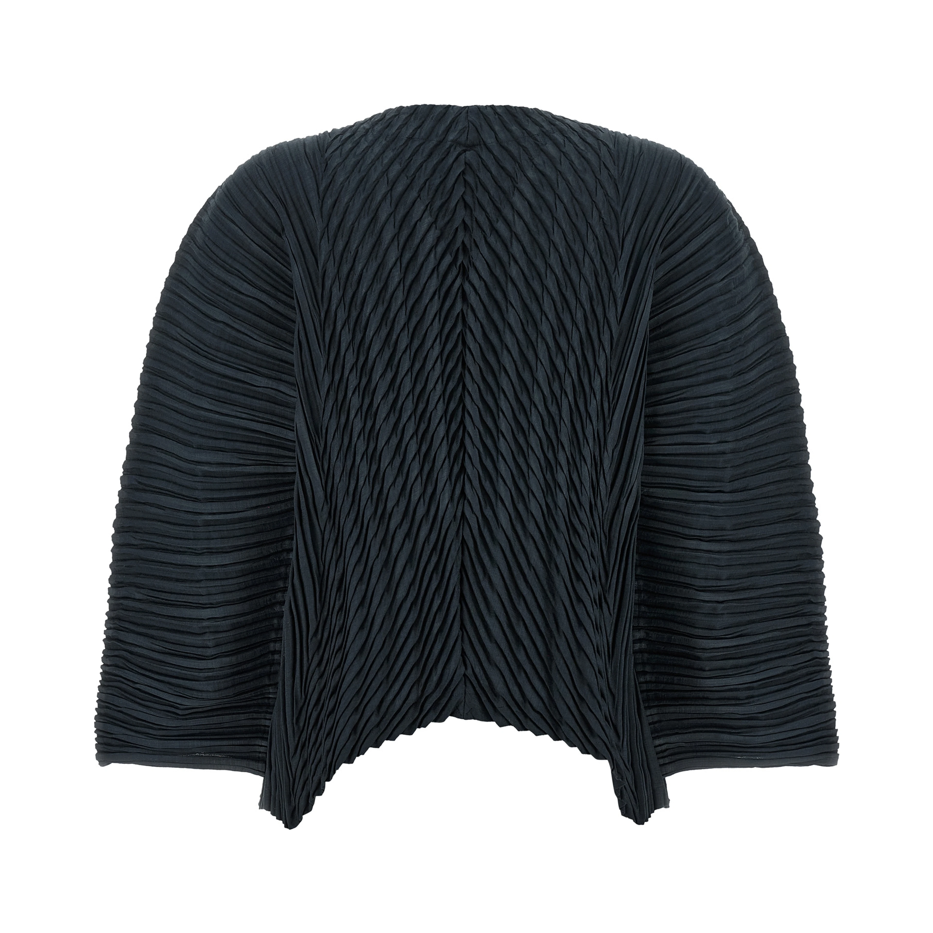 Black Polyester Cardigan