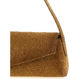 Brown Calfskin Shoulder Bag