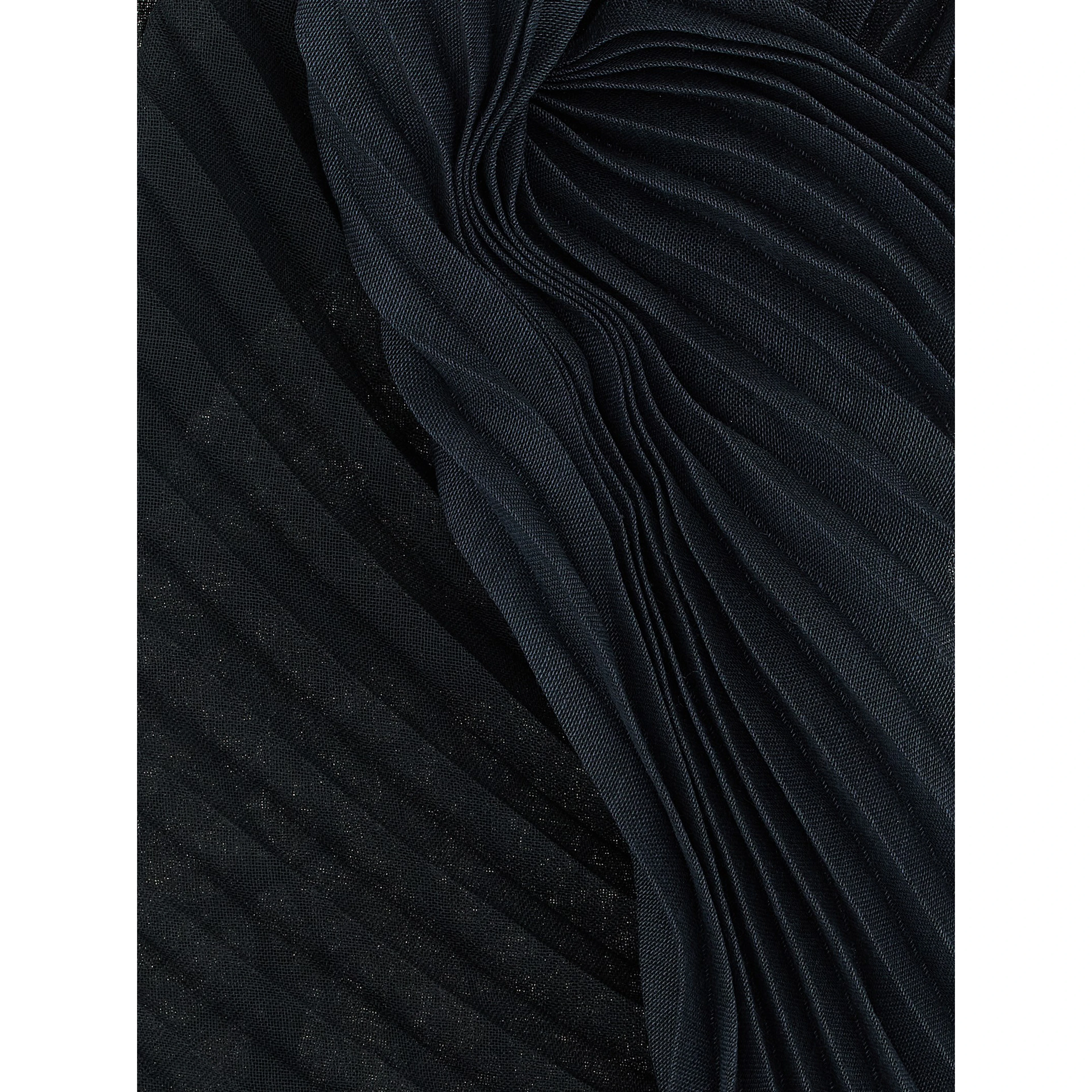 Black Polyester Scarf