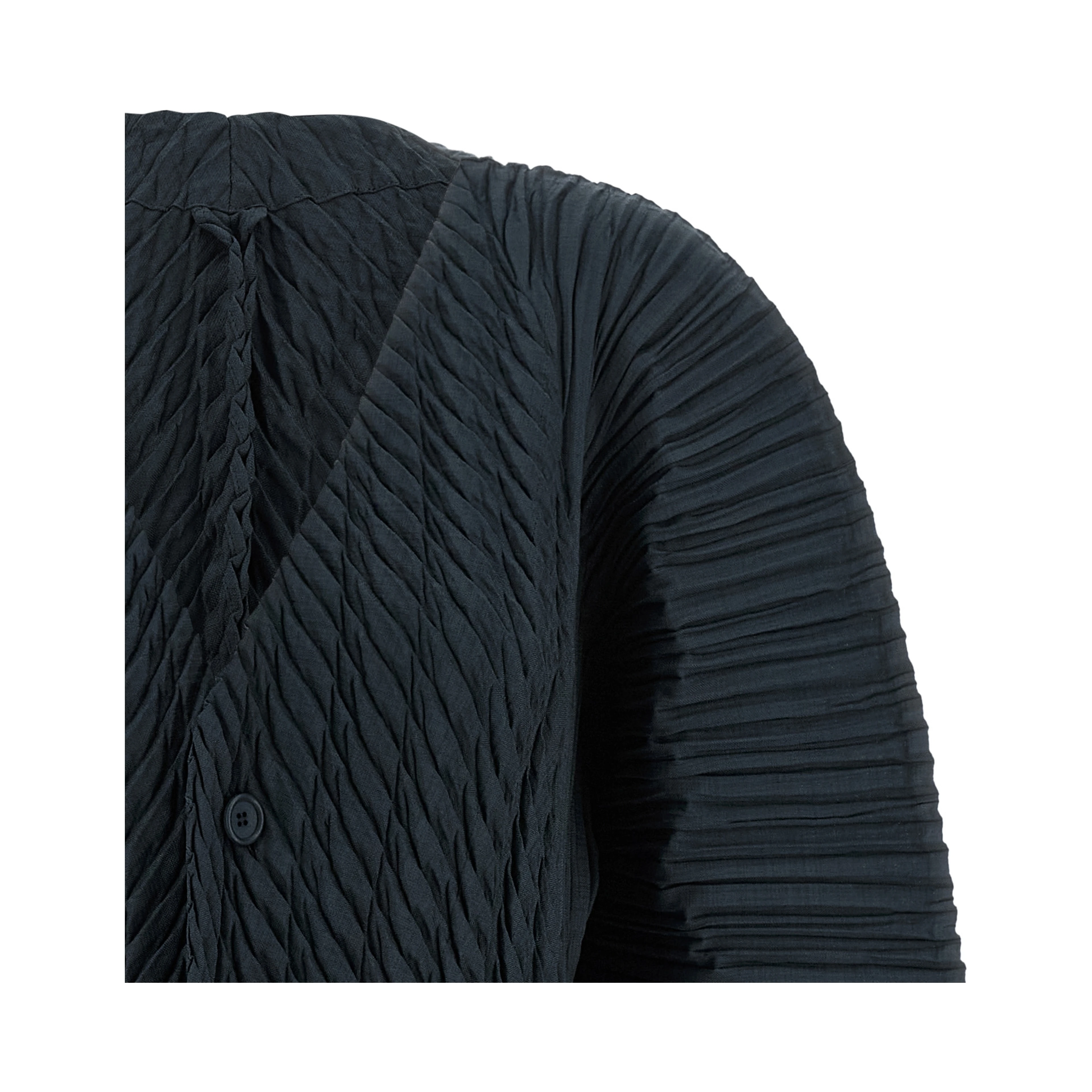 Black Polyester Cardigan