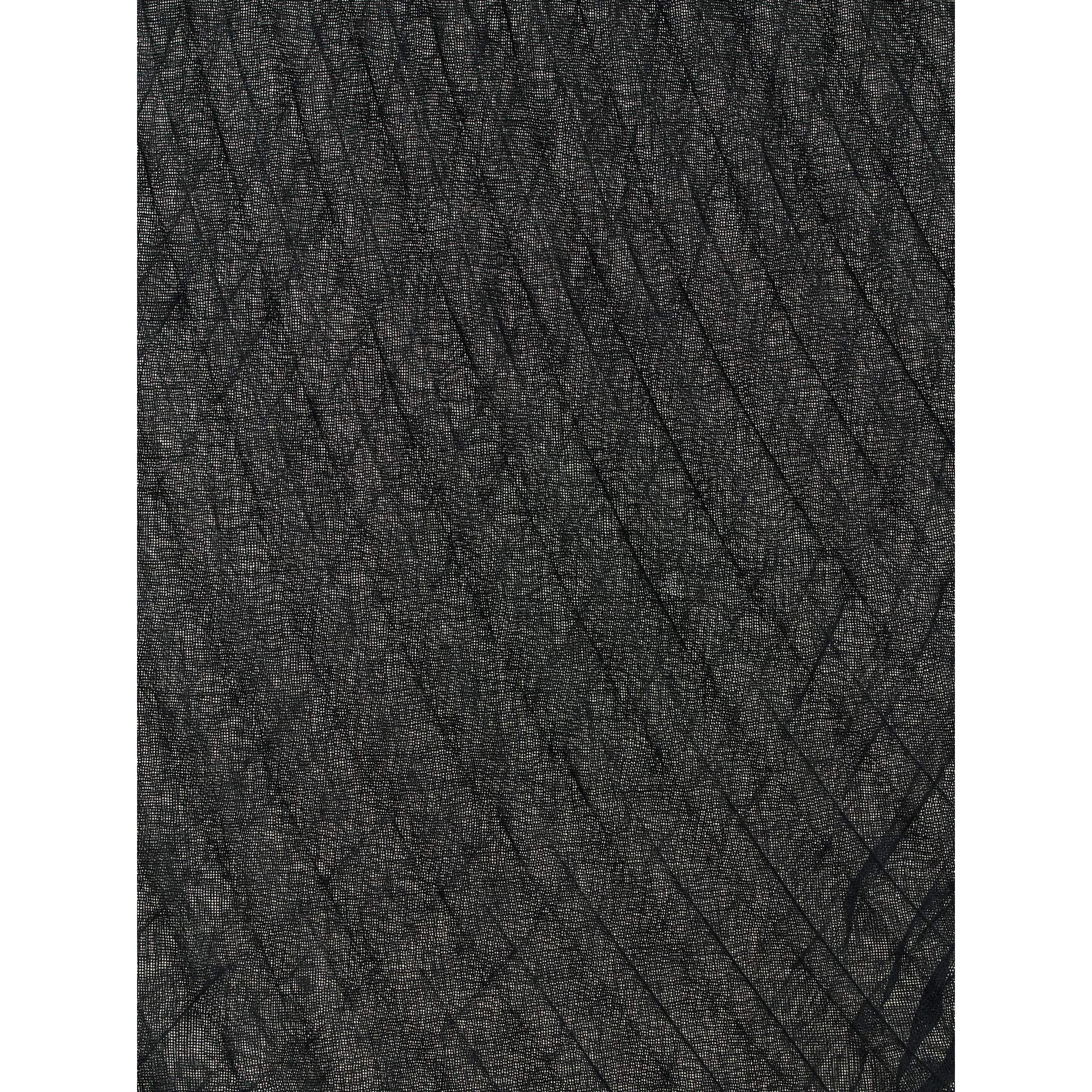 Black Polyester Scarf