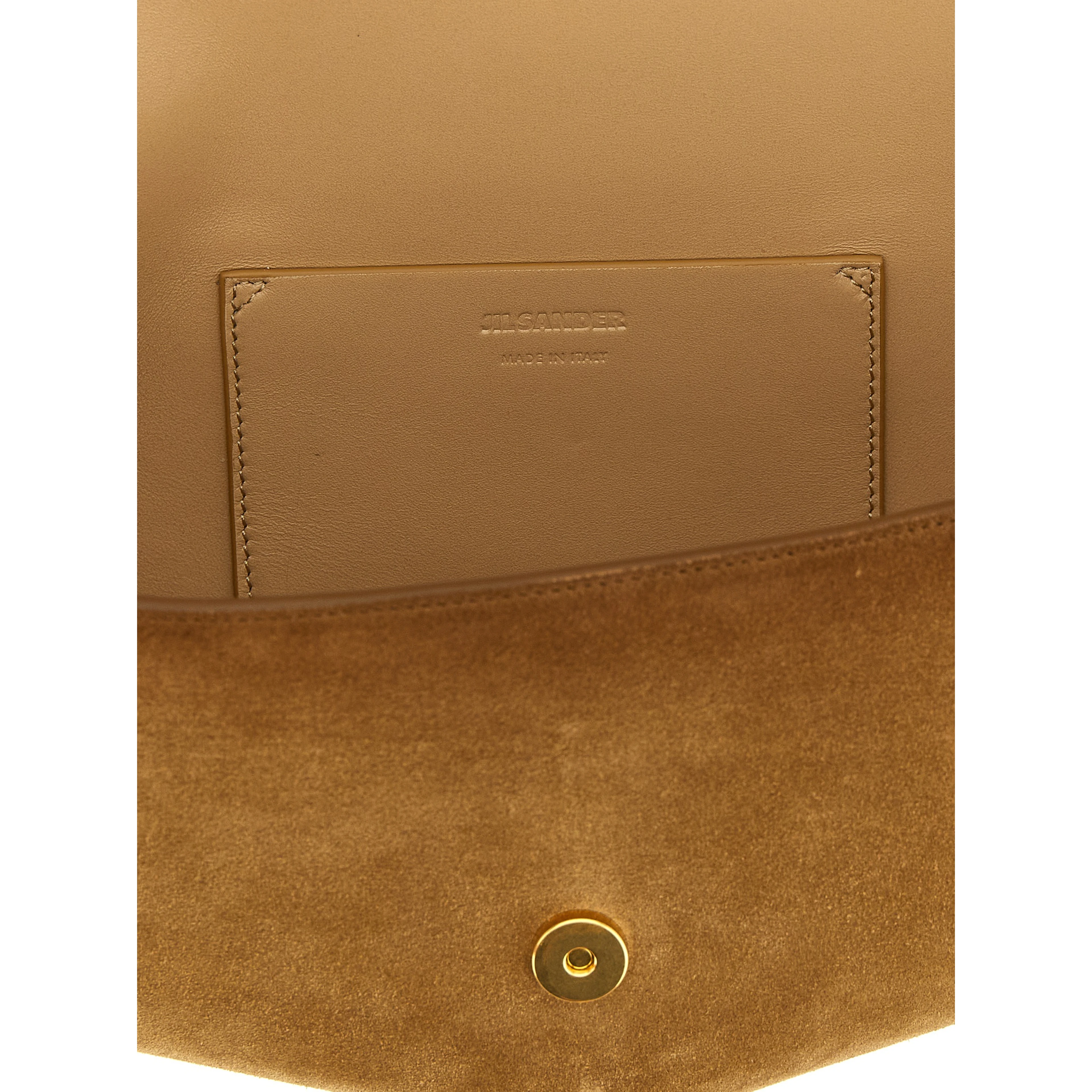 Brown Calfskin Shoulder Bag