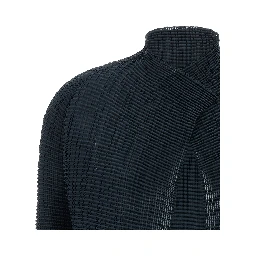 Blue Polyester Cardigan