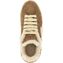 Brown Lambskin Sneakers