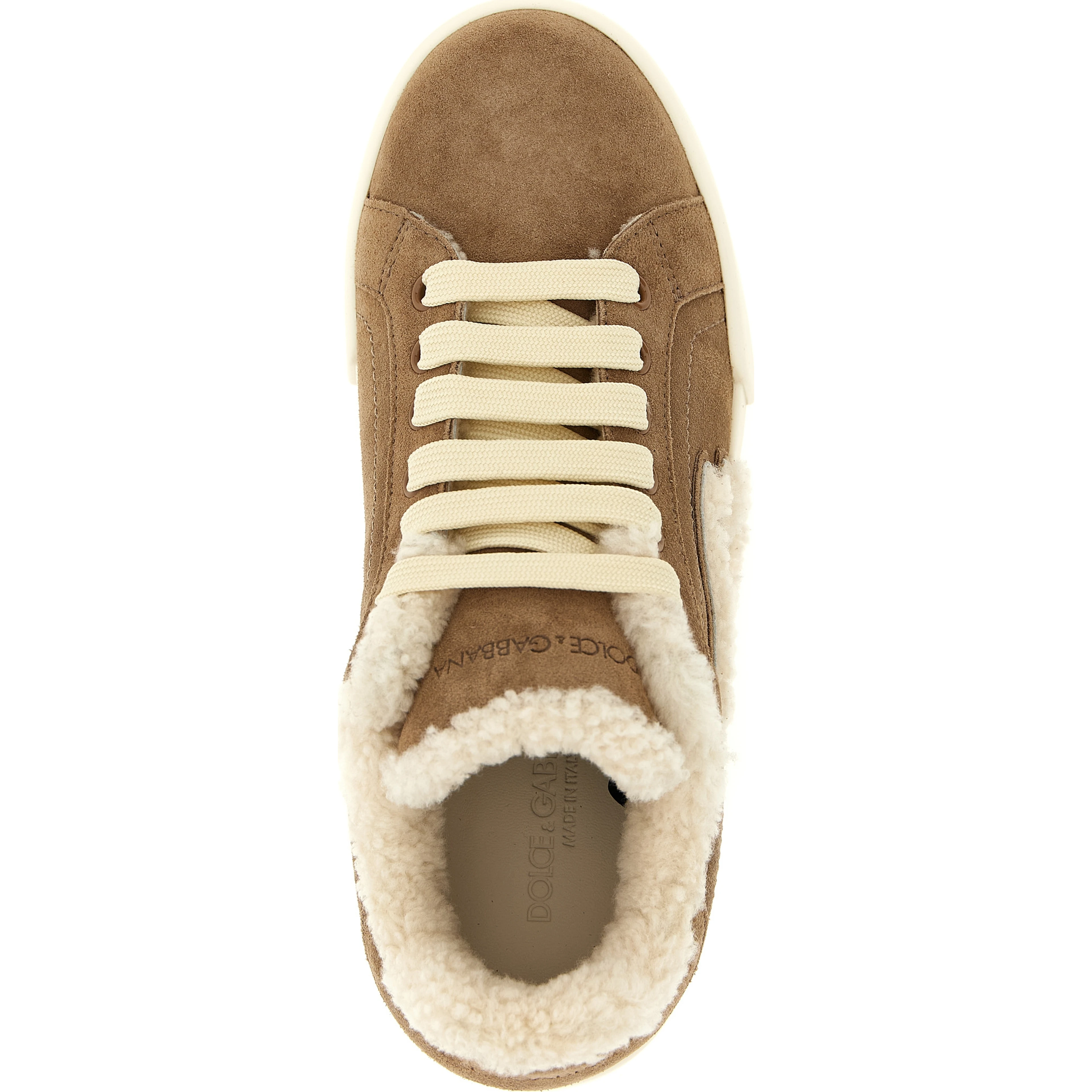 Brown Lambskin Sneakers