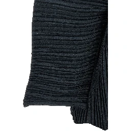 Black Polyester Cardigan