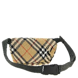 Beige Polyester Crossbody Bag