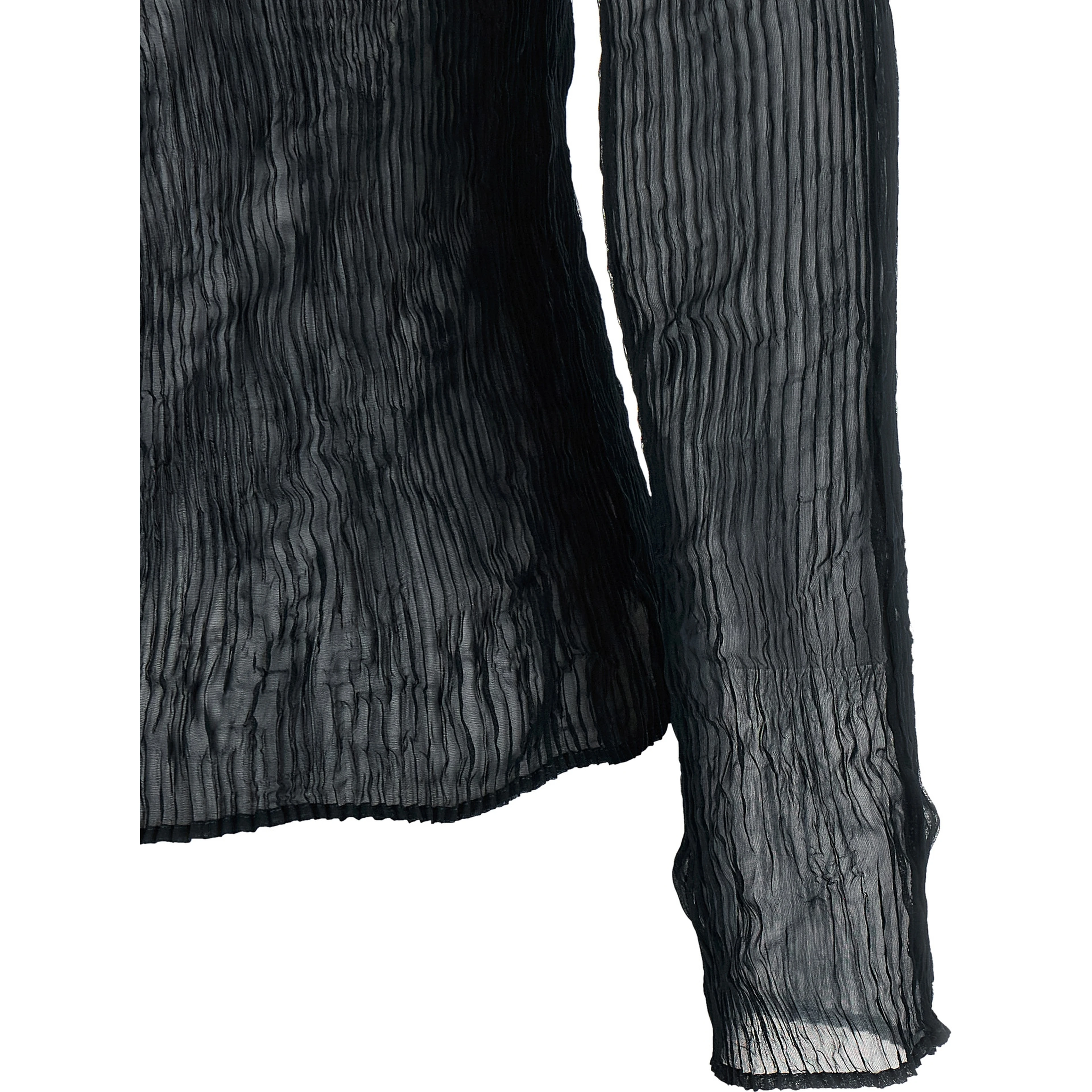 Black Polyester Cardigan