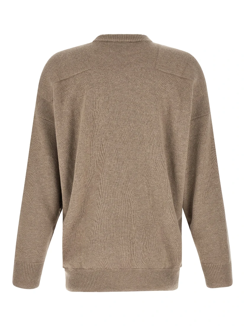 Beige Wool Cardigan
