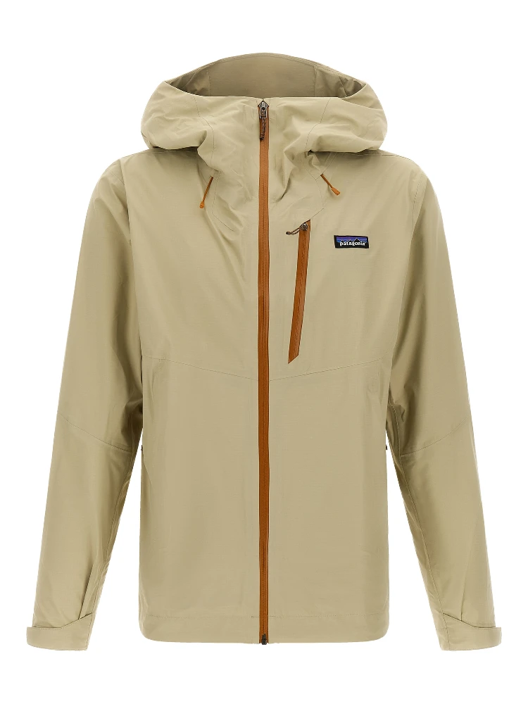 Beige Nylon Shell Jacket
