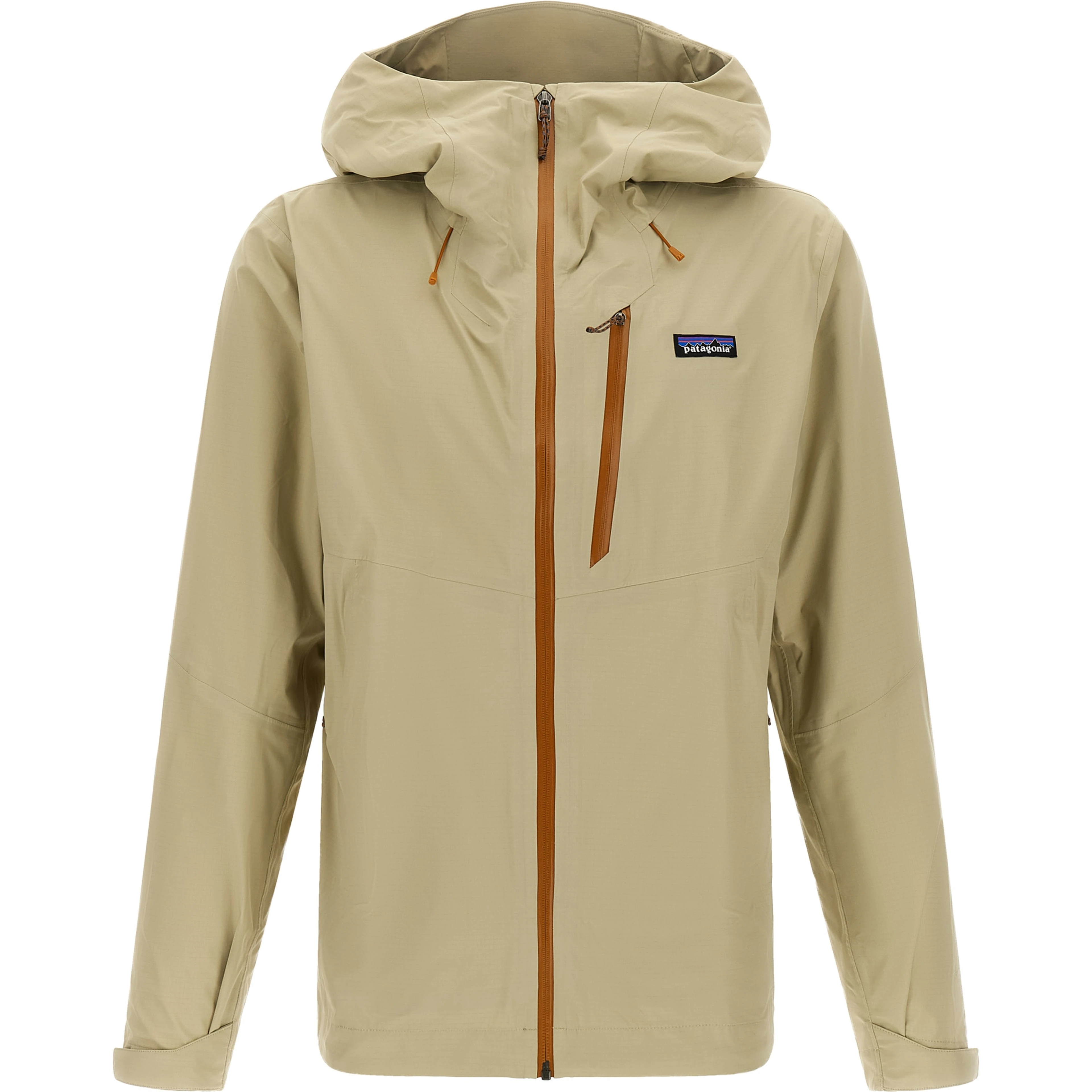 Beige Nylon Shell Jacket
