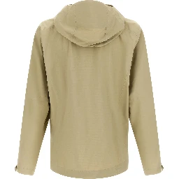 Beige Nylon Shell Jacket