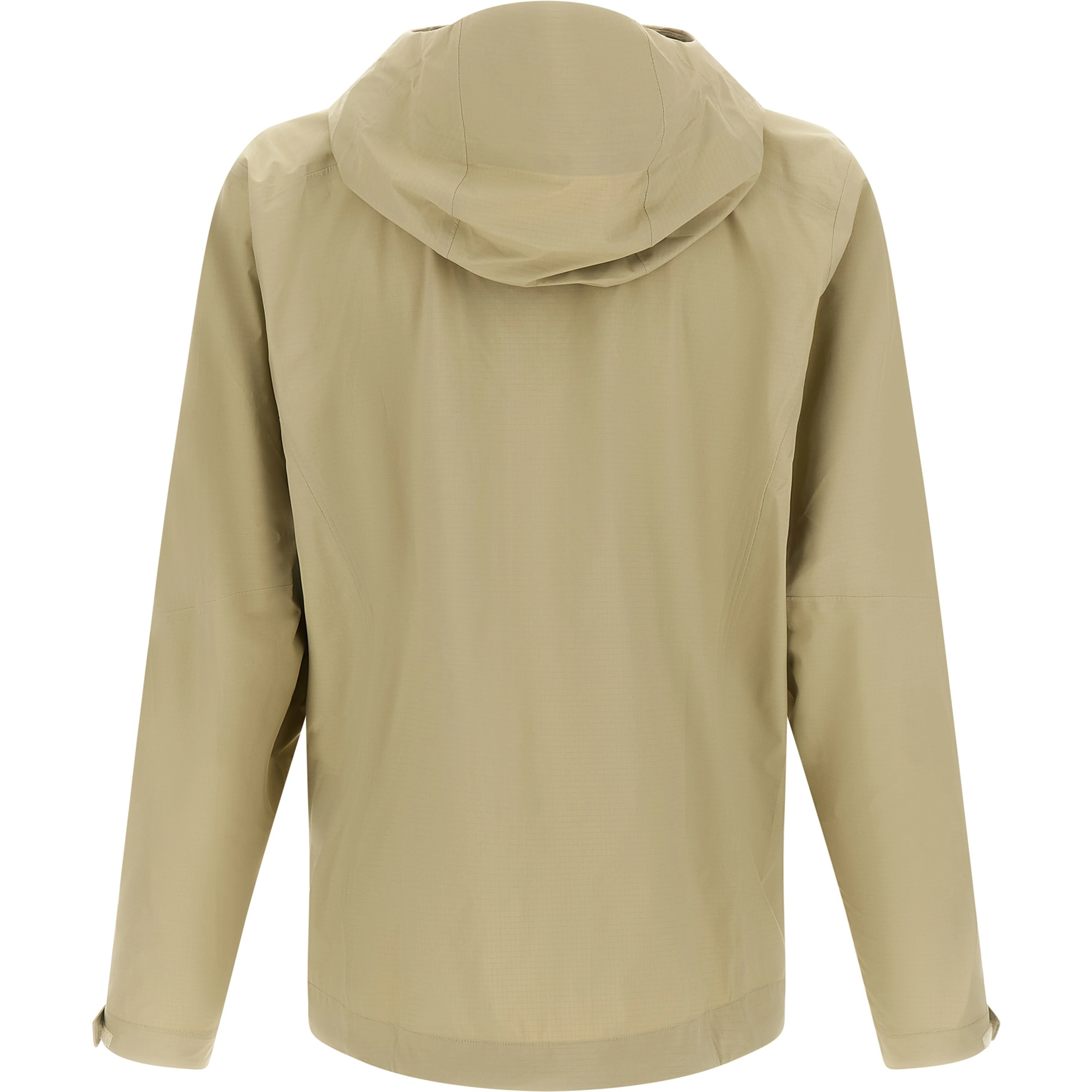 Beige Nylon Shell Jacket