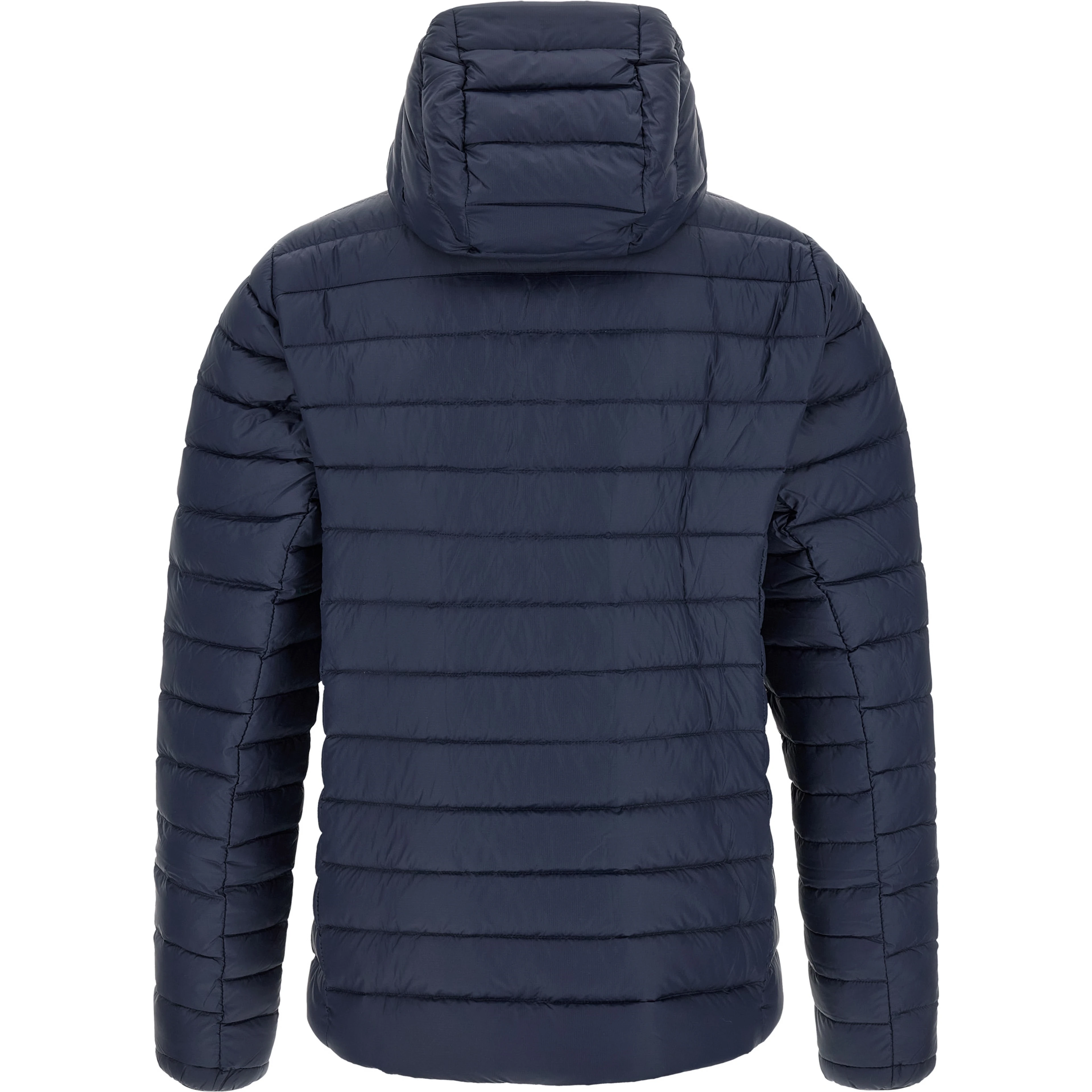 Blue Nylon Full-Length Jacket