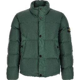 Bicolor Polyamide Full-Length Jacket