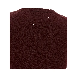 Bordeaux Virgin Wool Sleeveless Jacket