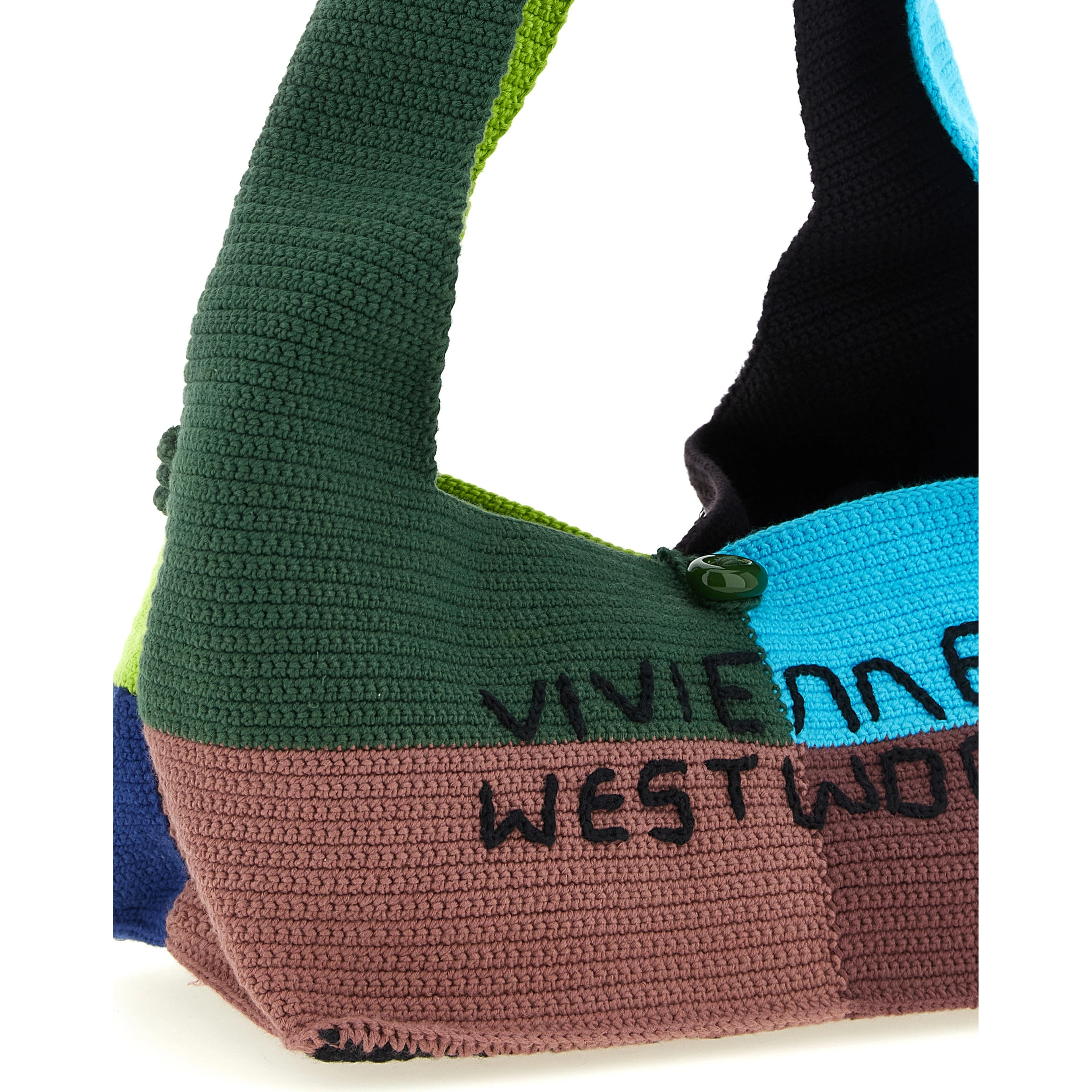 Multicolor Cotton Shoulder Bag