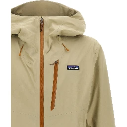 Beige Nylon Shell Jacket