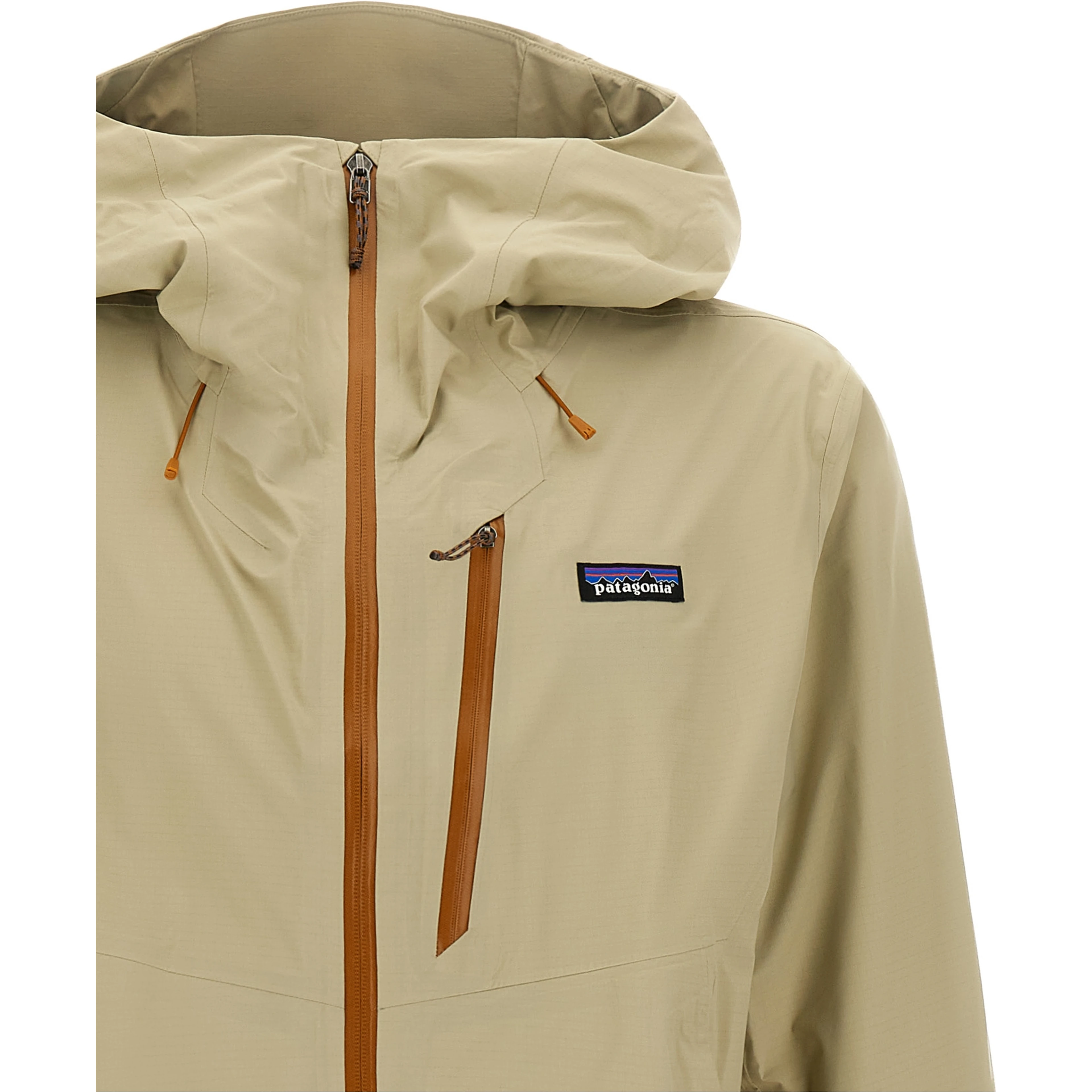 Beige Nylon Shell Jacket