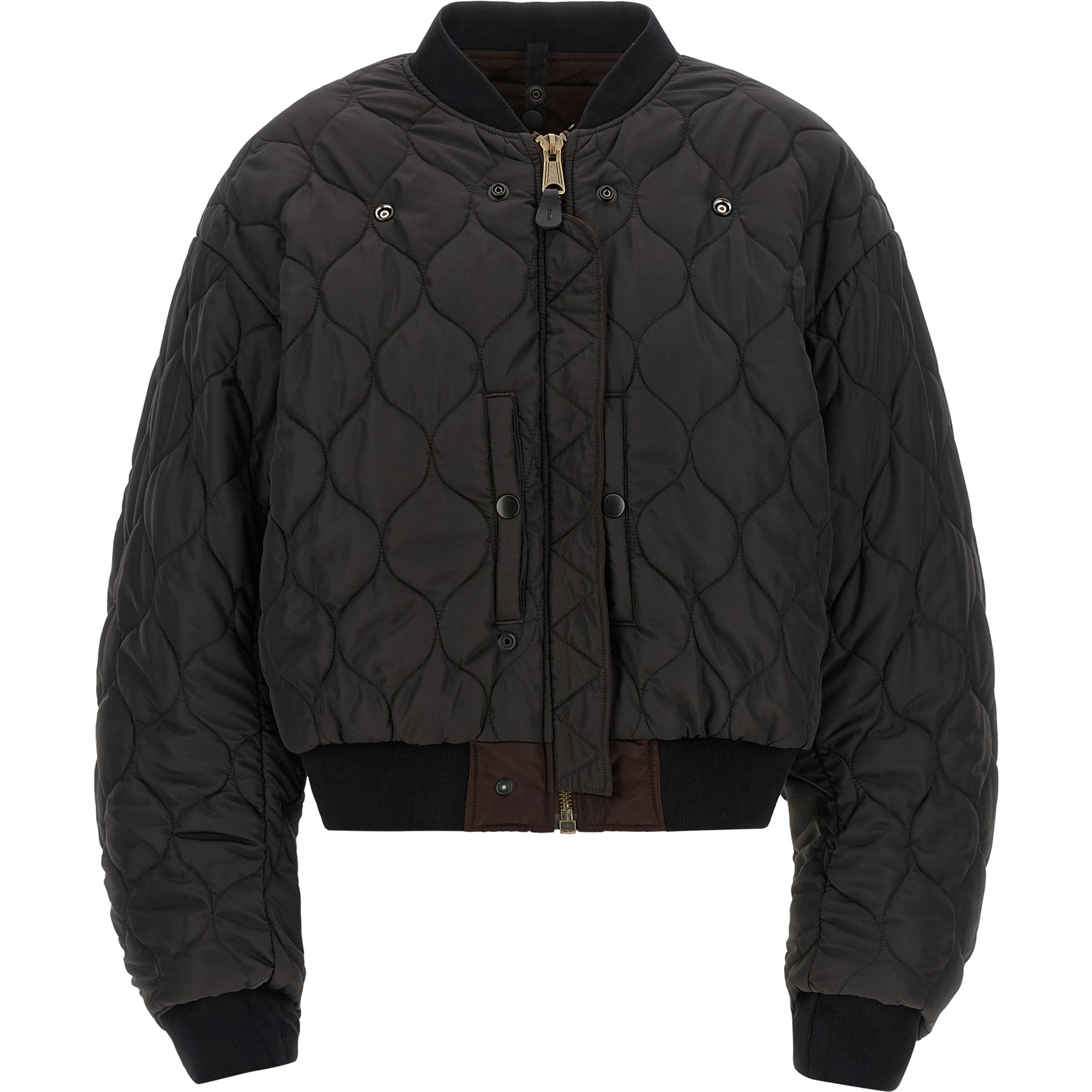 Brown Polyamide Bomber