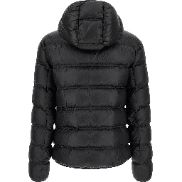 Black Polyamide Full-Length Jacket