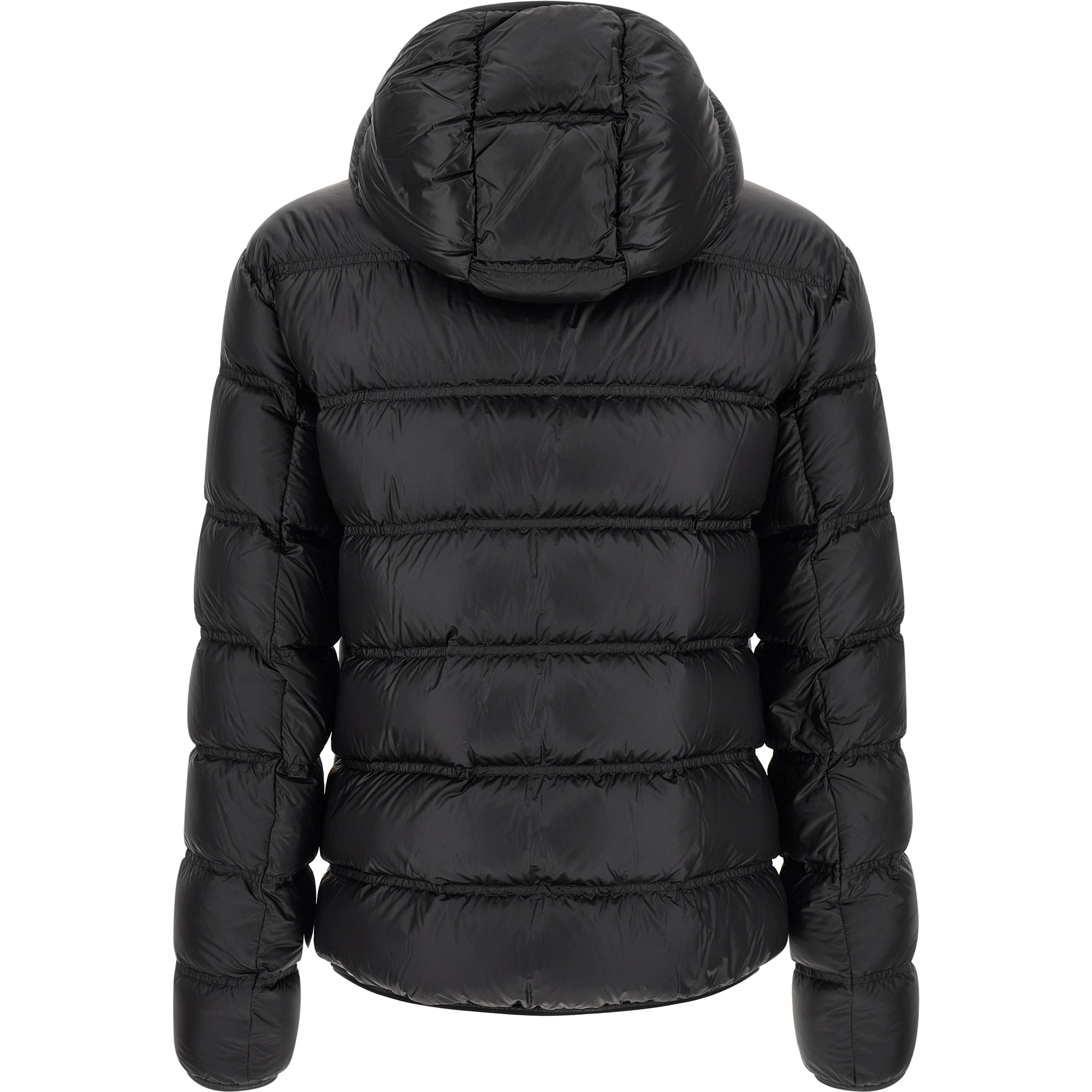 Black Polyamide Full-Length Jacket