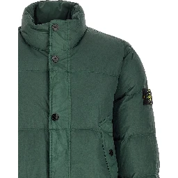 Bicolor Polyamide Full-Length Jacket