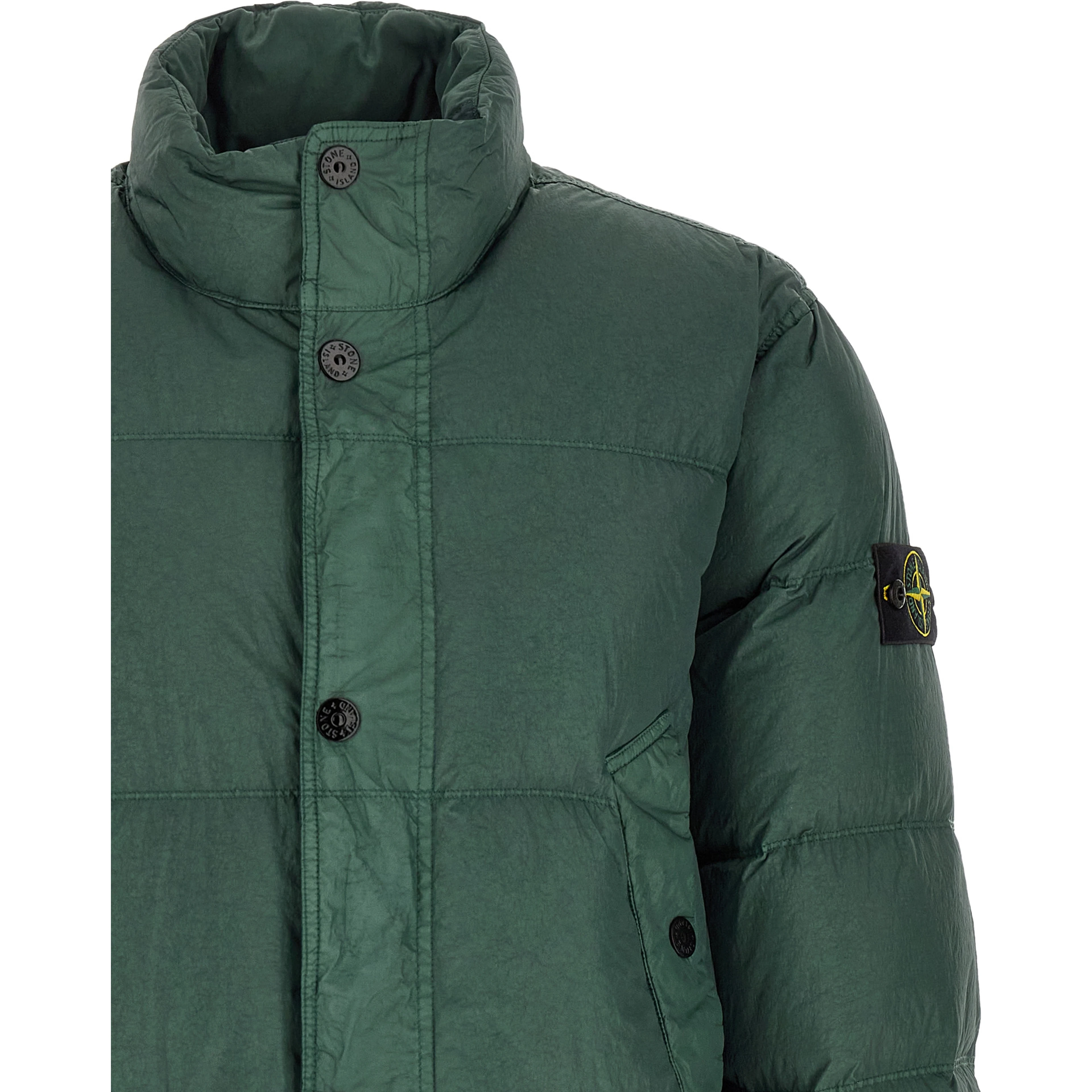Bicolor Polyamide Full-Length Jacket