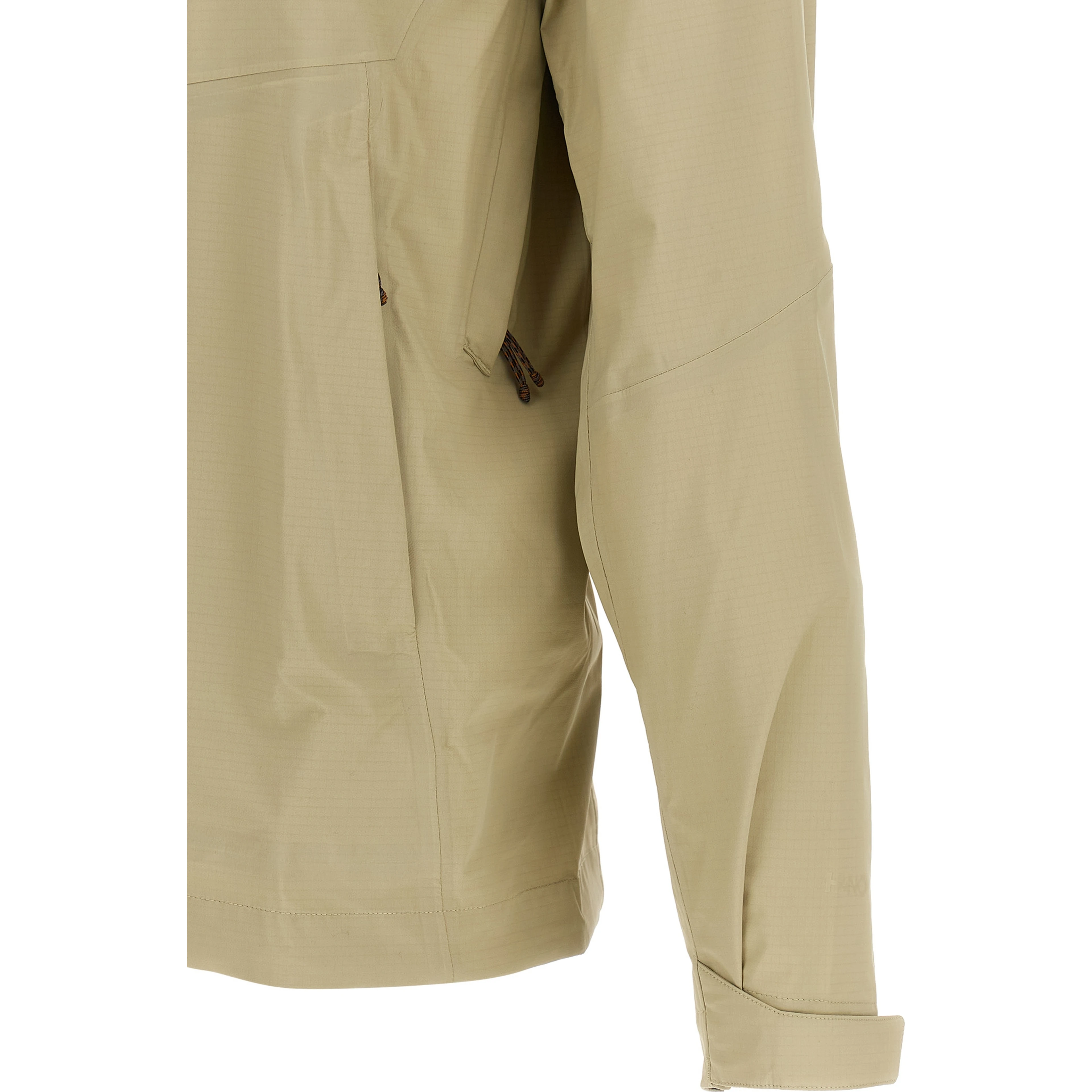 Beige Nylon Shell Jacket