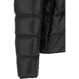 Black Polyamide Full-Length Jacket