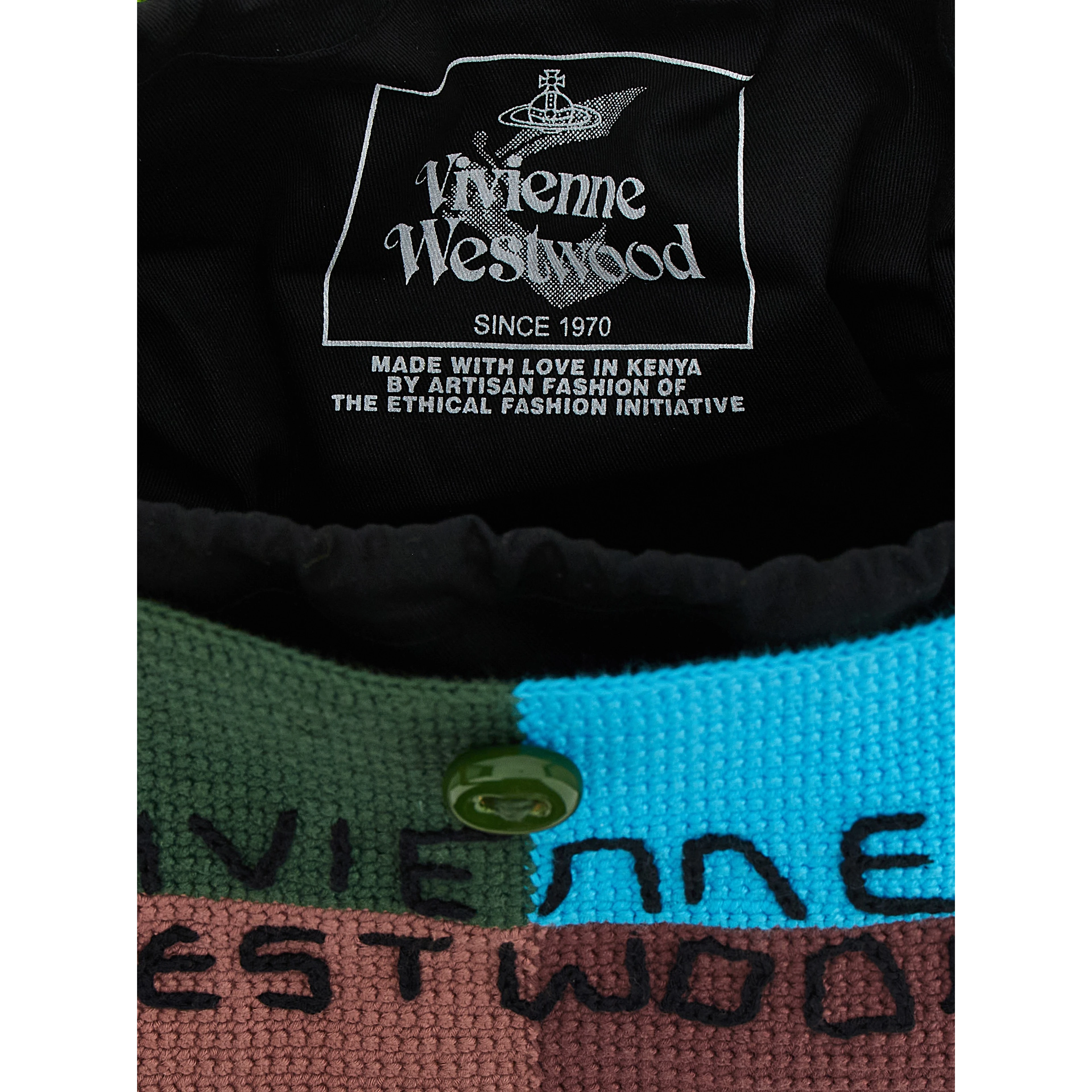Multicolor Cotton Shoulder Bag