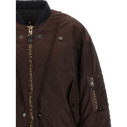 Brown Polyamide Bomber