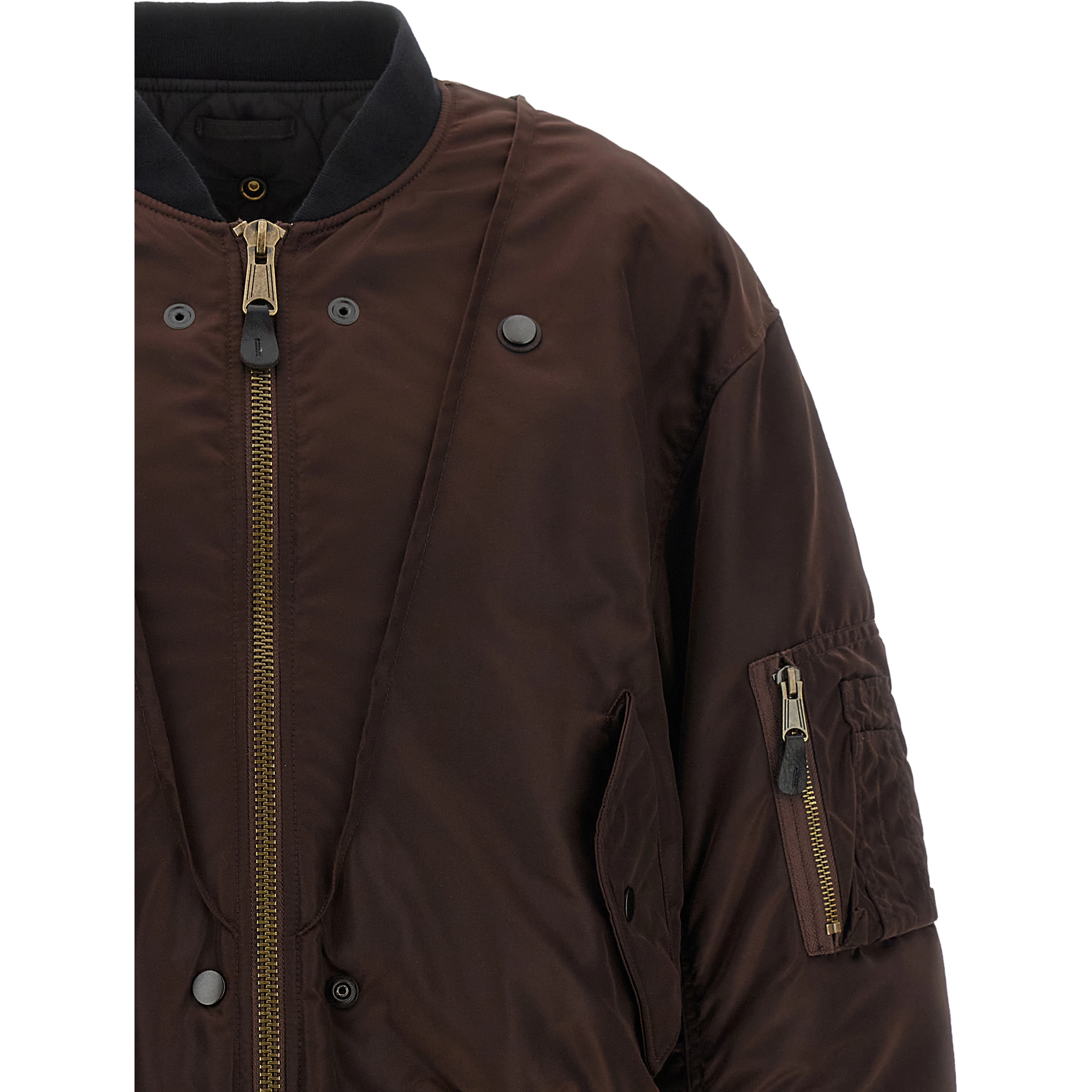 Brown Polyamide Bomber