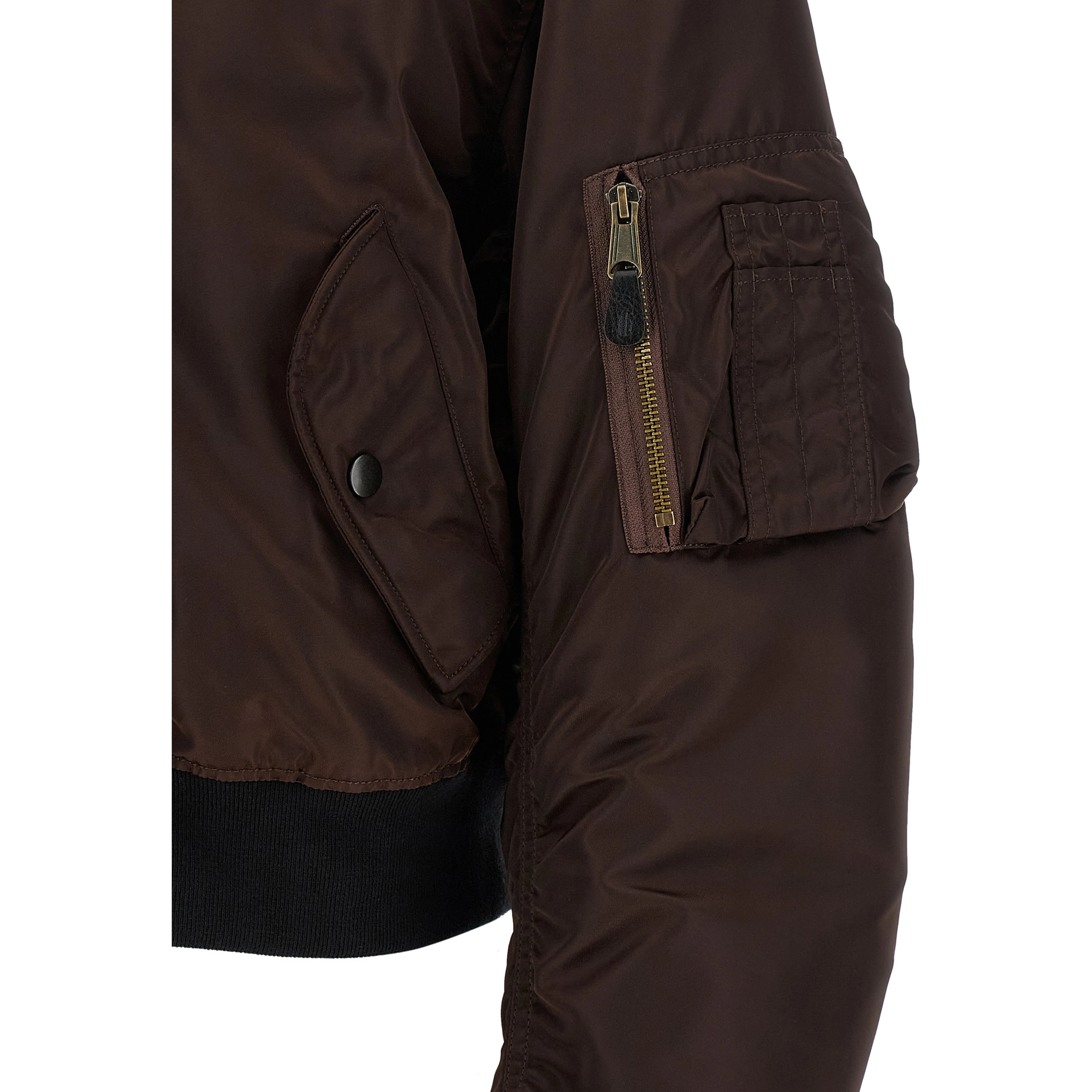 Brown Polyamide Bomber