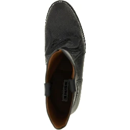 Black Calfskin Over The Knee