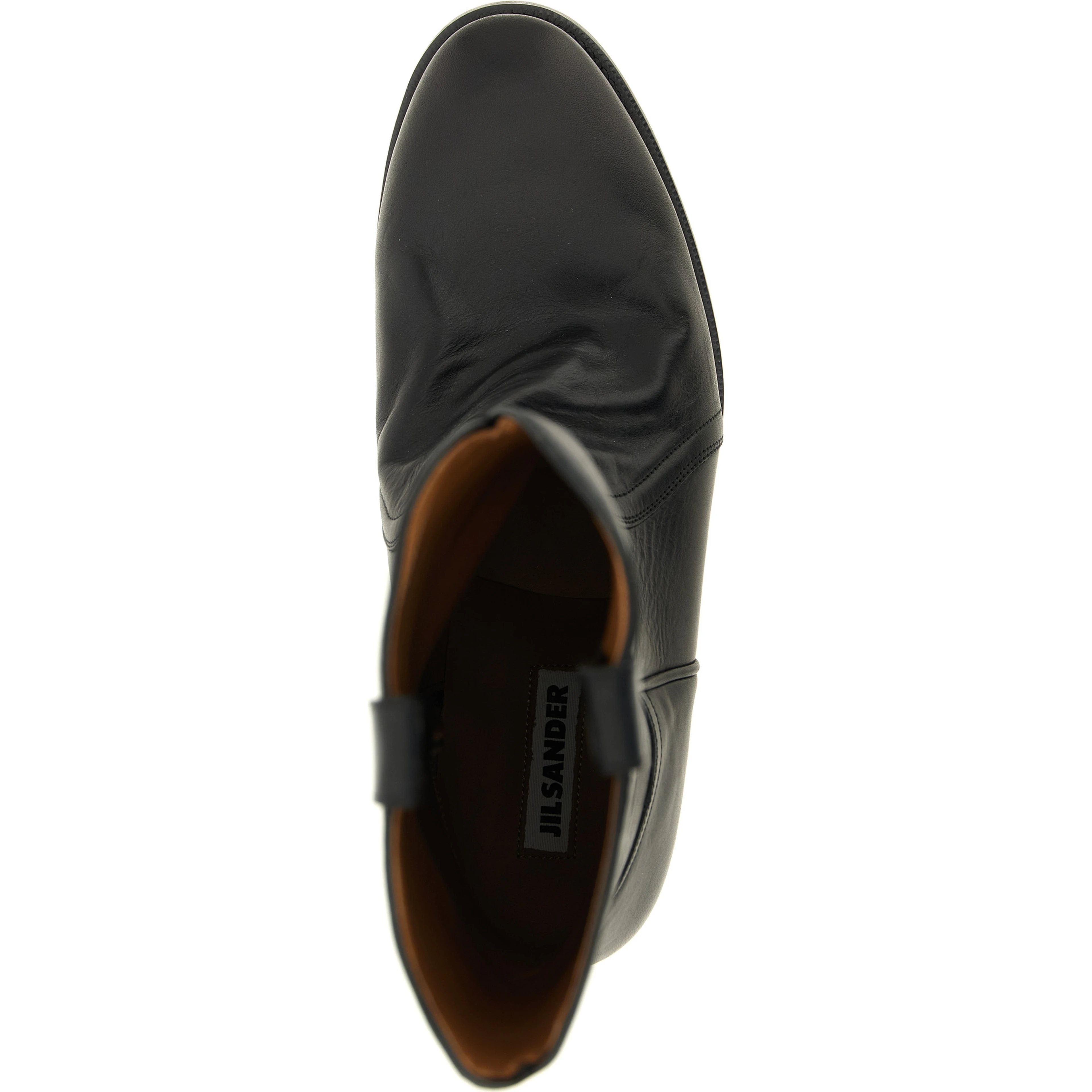 Black Calfskin Over The Knee
