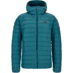 Blue Nylon Full-Length Jacket