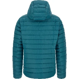 Blue Nylon Full-Length Jacket
