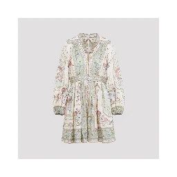 Zimmermann Roselight Plunge Mini Dress
