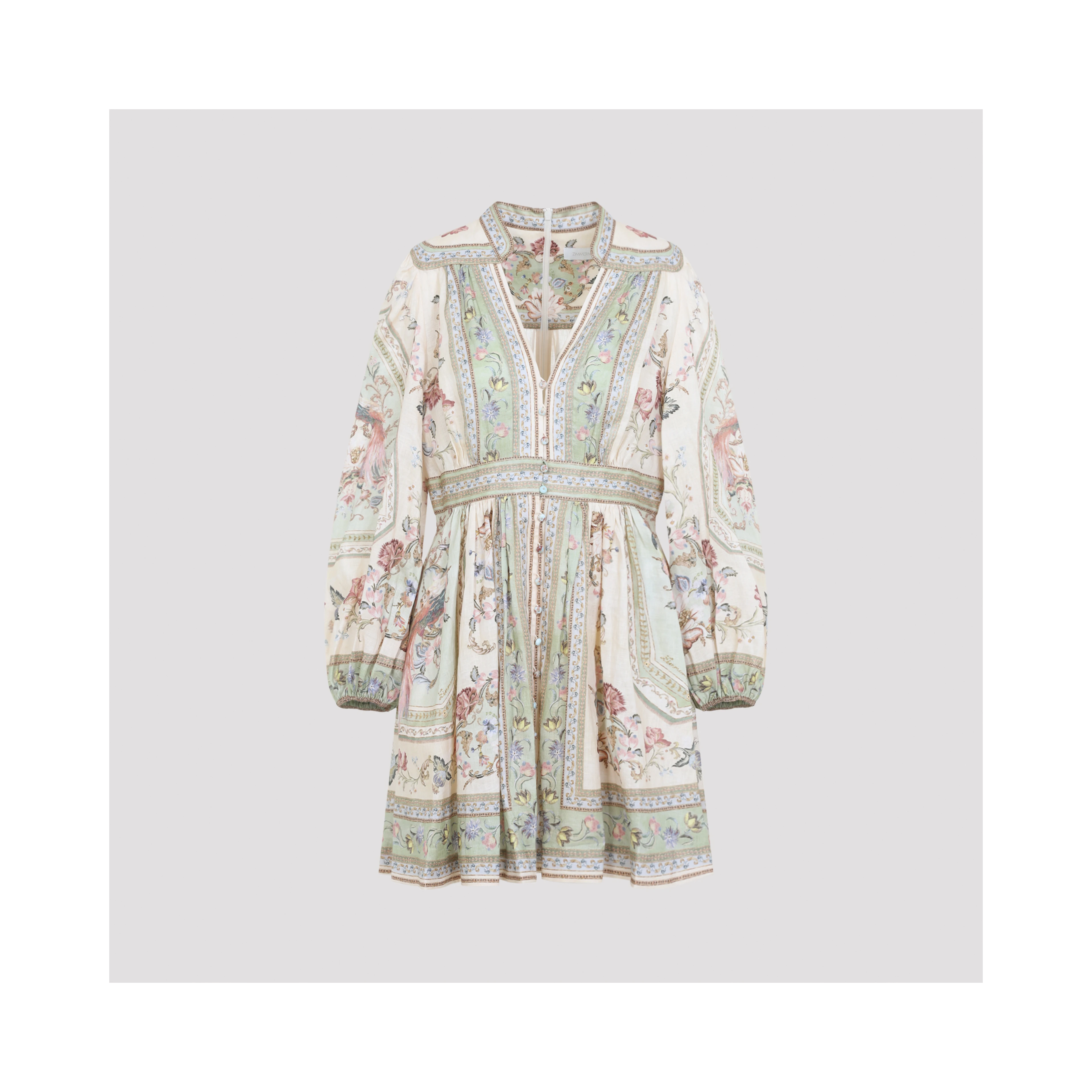 Zimmermann Roselight Plunge Mini Dress