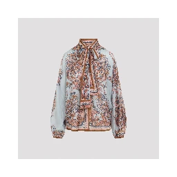 Zimmermann Aster Tie Neck Blouse