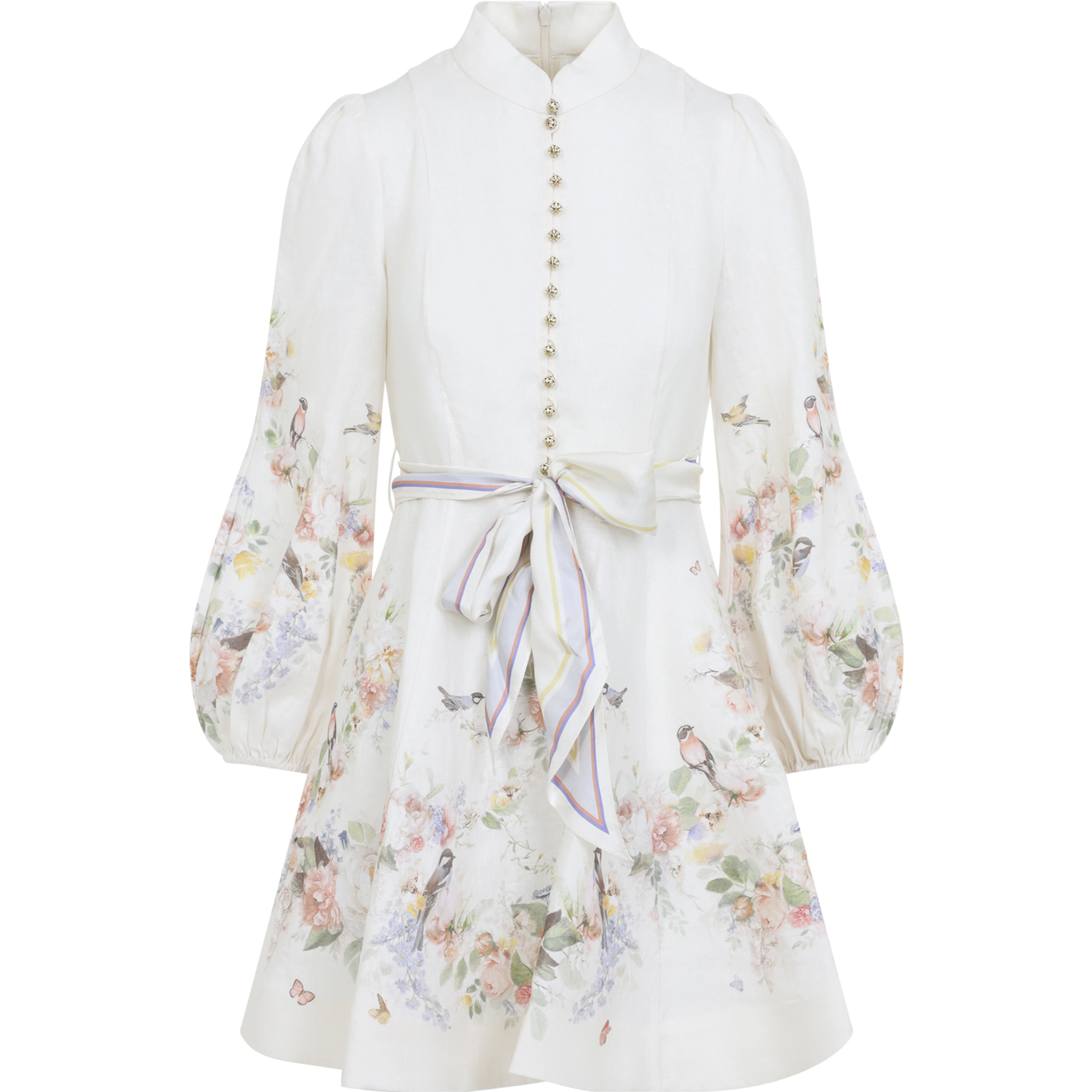 Zimmermann Valiant Button MIni Dress