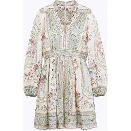 Zimmermann Roselight Plunge Mini Dress