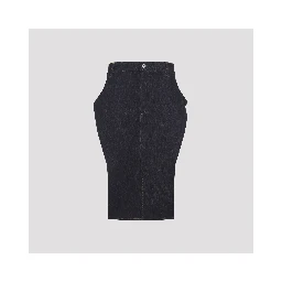 Jacquemus Denim Midi Skirt