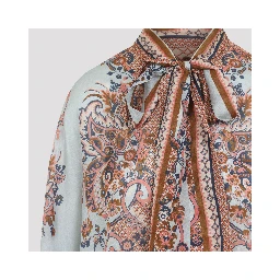 Zimmermann Aster Tie Neck Blouse