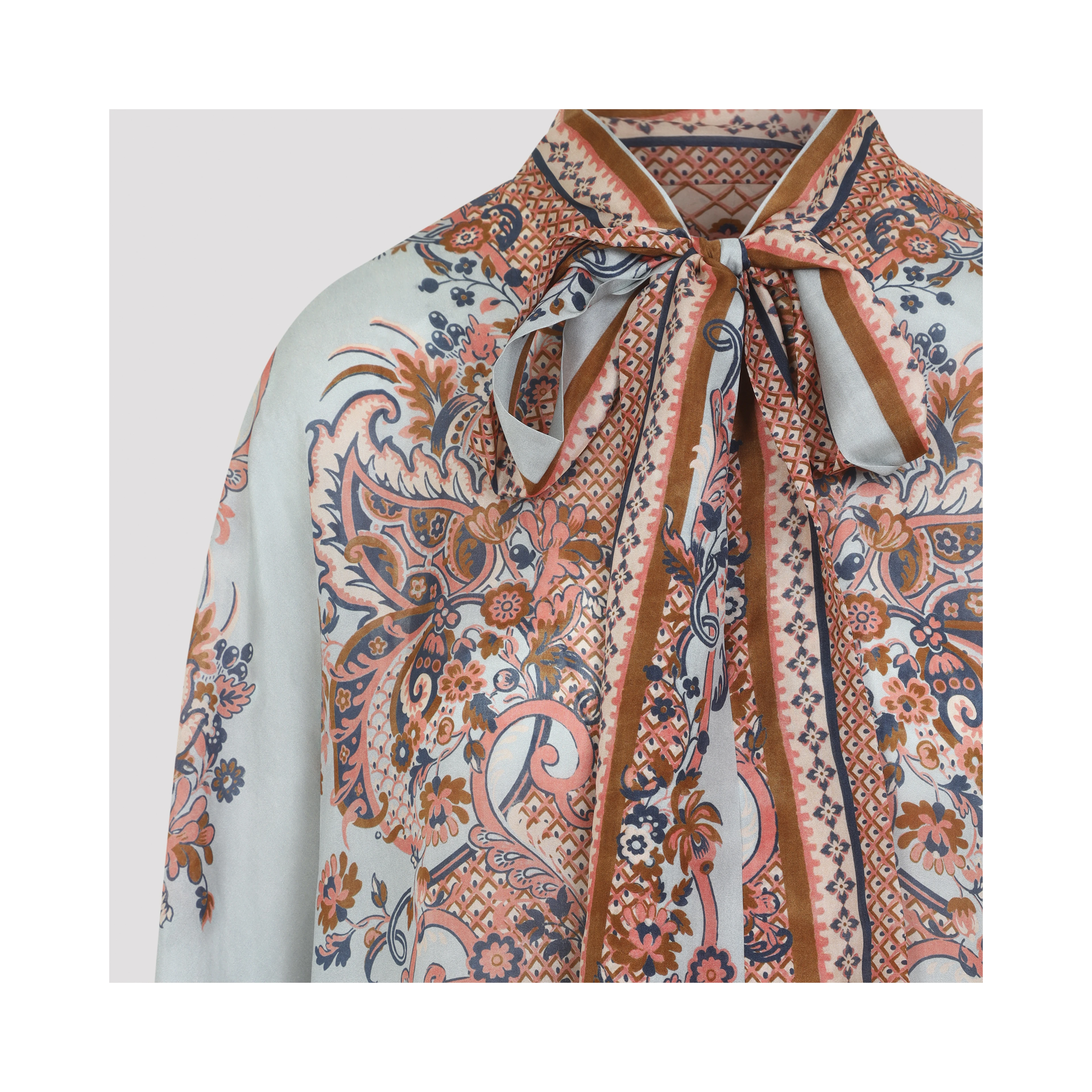 Zimmermann Aster Tie Neck Blouse