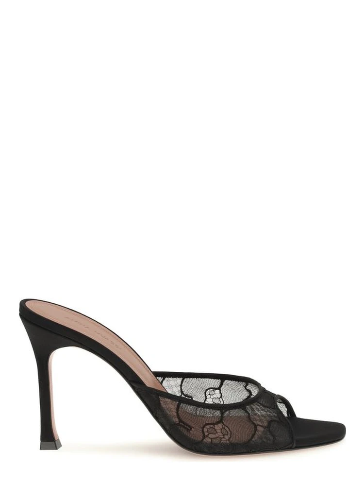 Black Fabric Pumps